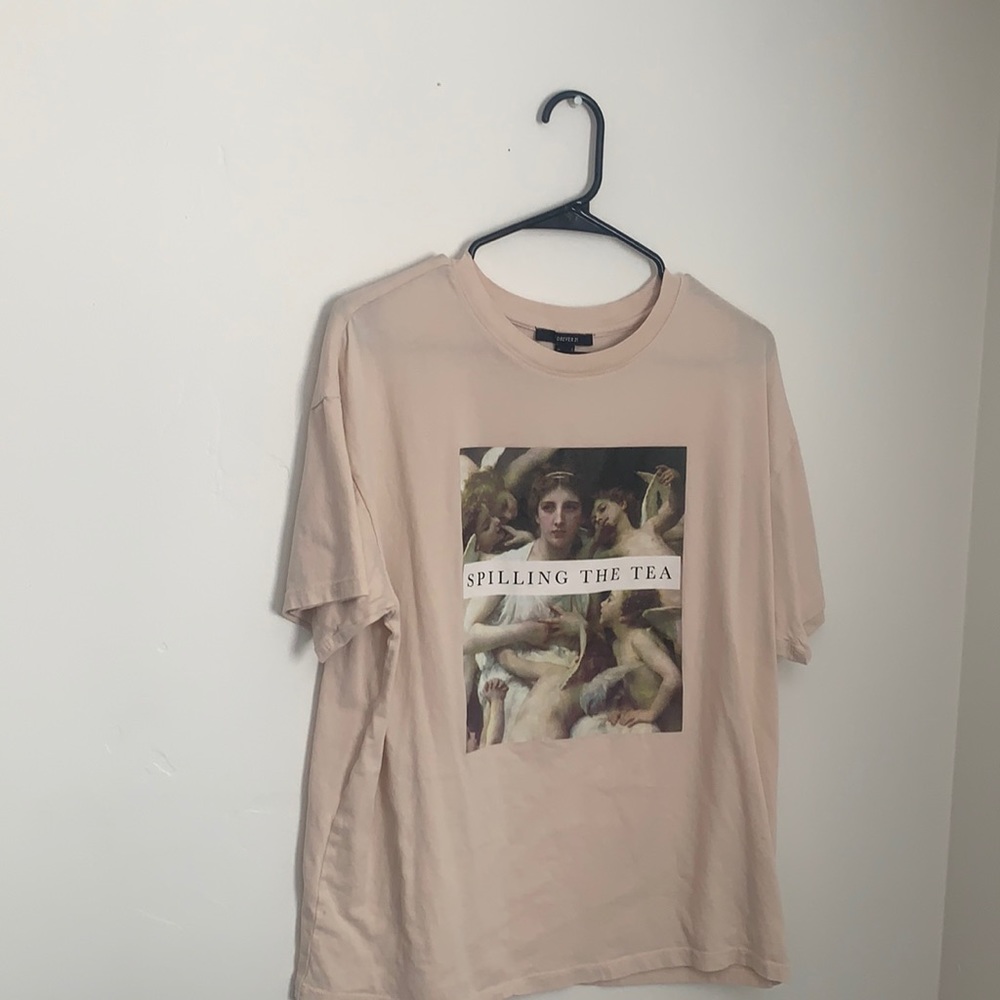 Cream T-shirt size medium from forever 21